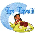 Lilo Hey Hawaii Stitching Pattern for Tropical Fans