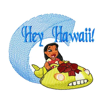 Lilo Hey Hawaii Stitching Pattern for Tropical Fans