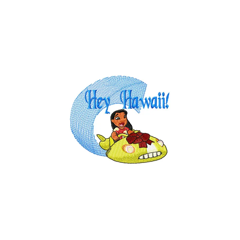 Lilo Hey Hawaii Stitching Pattern for Tropical Fans