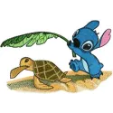 Stitch and Turtle Stitching Pattern | Disney Design