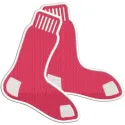 Boston Red Sox classic logo embroidery design featuring the iconic 'B' in red and blue on a white background.