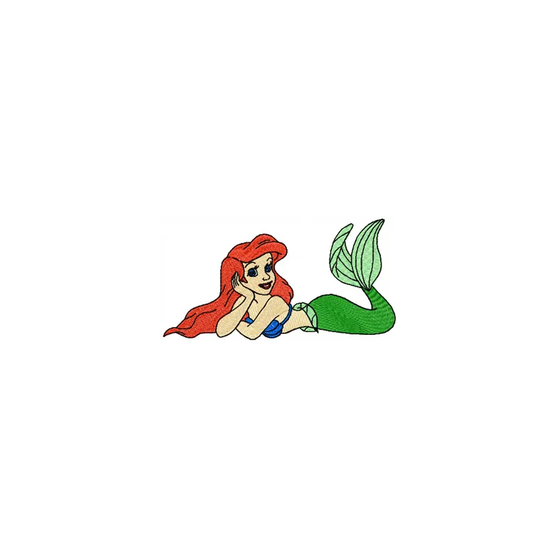Ariel Little Mermaid embroidery design - Embroidery Design