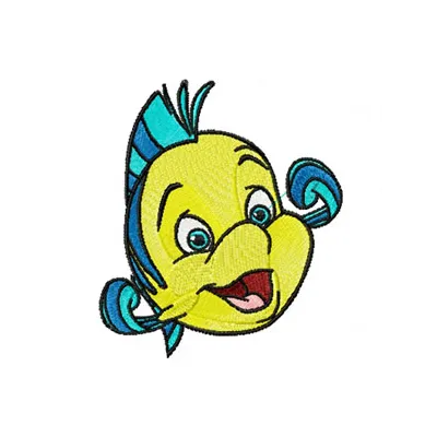Flounder  embroidery design - Embroidery Design