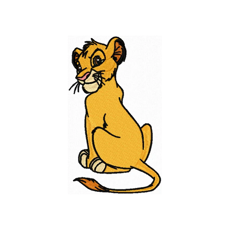 Simba Lion King Stitching Pattern for Crafters