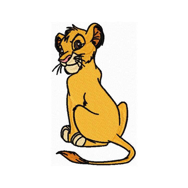 Simba 1 embroidery design - Embroidery Design