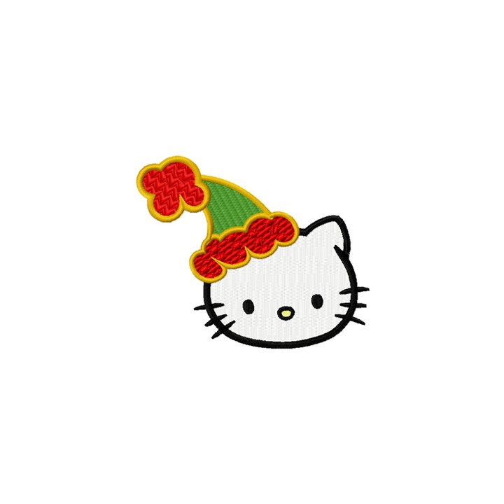 Hello Kitty Christmas Coming Soon  embroidery design - Embroidery Design