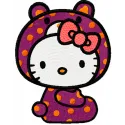 Hello Kitty Bear Costume Stitching Pattern