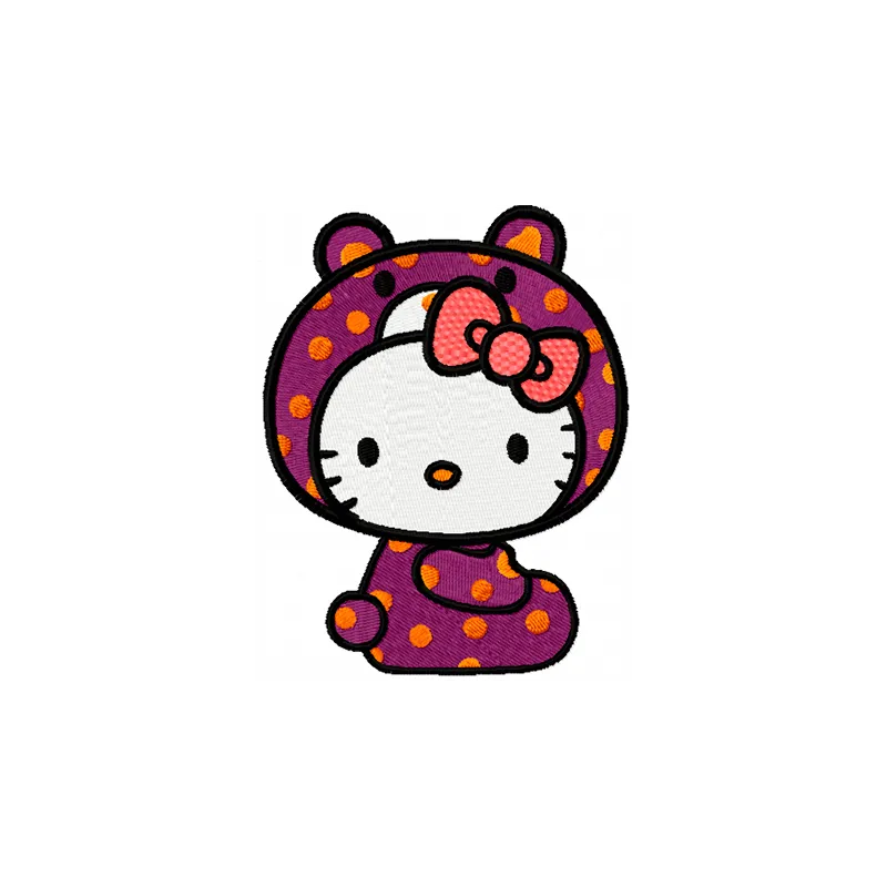 Hello Kitty Bear Costume Stitching Pattern