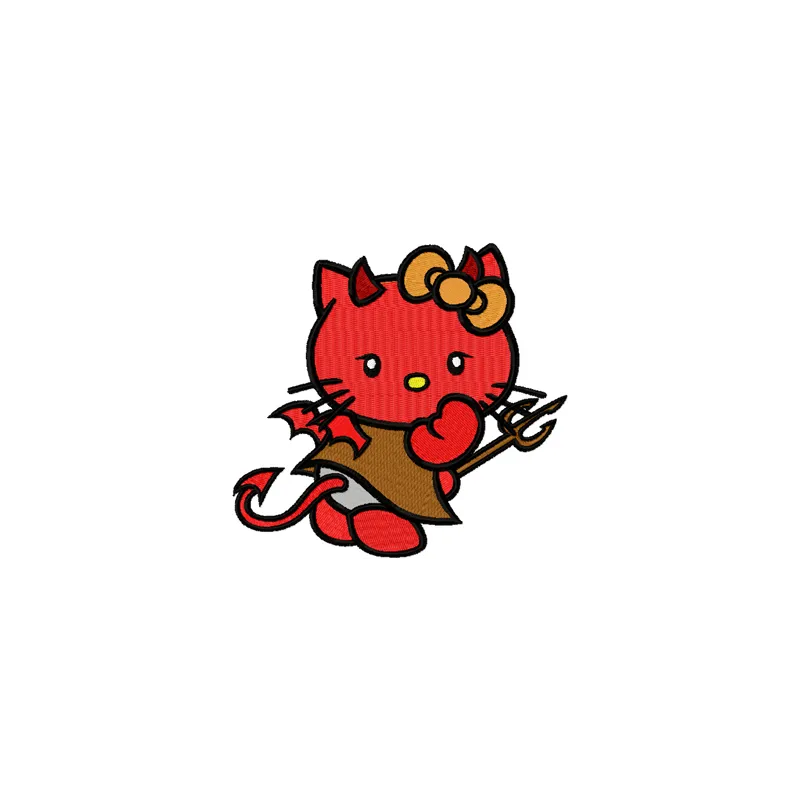 Hello Kitty Devil Stitching Pattern | Cute Character Design