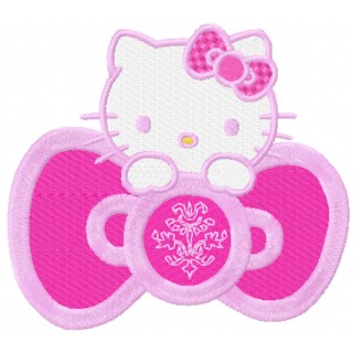Hello Kitty Pink embroidery design - Embroidery Design