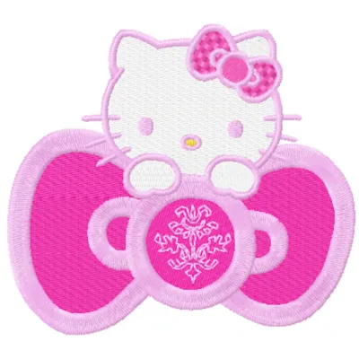 Hello Kitty Pink Stitching Pattern for Crafters