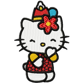 Hello Kitty Party embroidery design - Embroidery Design