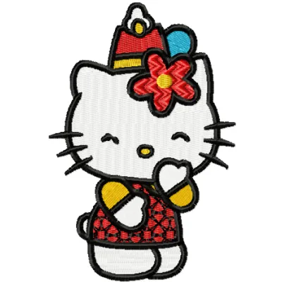 Hello Kitty Party Stitching Pattern | 4 Sizes