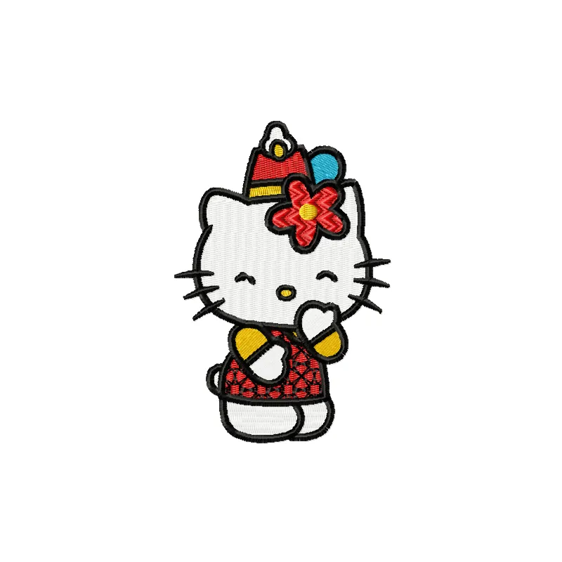 Hello Kitty Party Stitching Pattern | 4 Sizes
