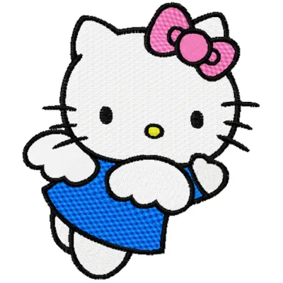 Hello Kitty Angel Stitching Pattern | Cute Character Design