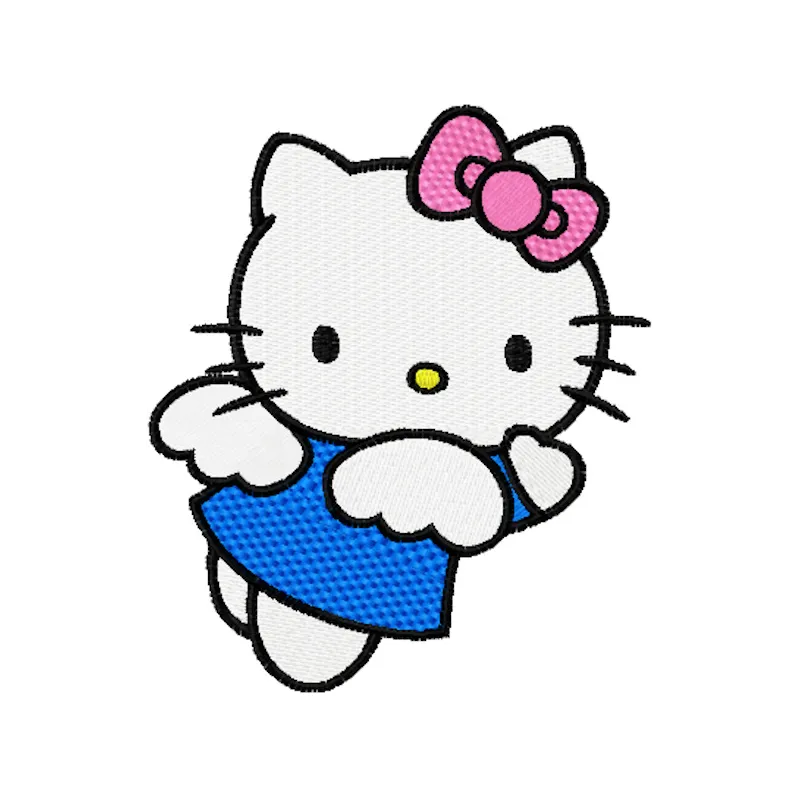 Hello Kitty Angel Stitching Pattern | Cute Character Design