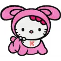 Hello Kitty Baby 2 Stitching Pattern | 3 Sizes