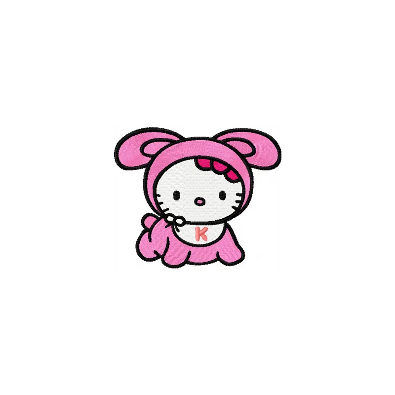Hello Kitty Baby 2 Stitching Pattern | 3 Sizes