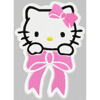 Hello Kitty Small Badge embroidery design - Embroidery Design