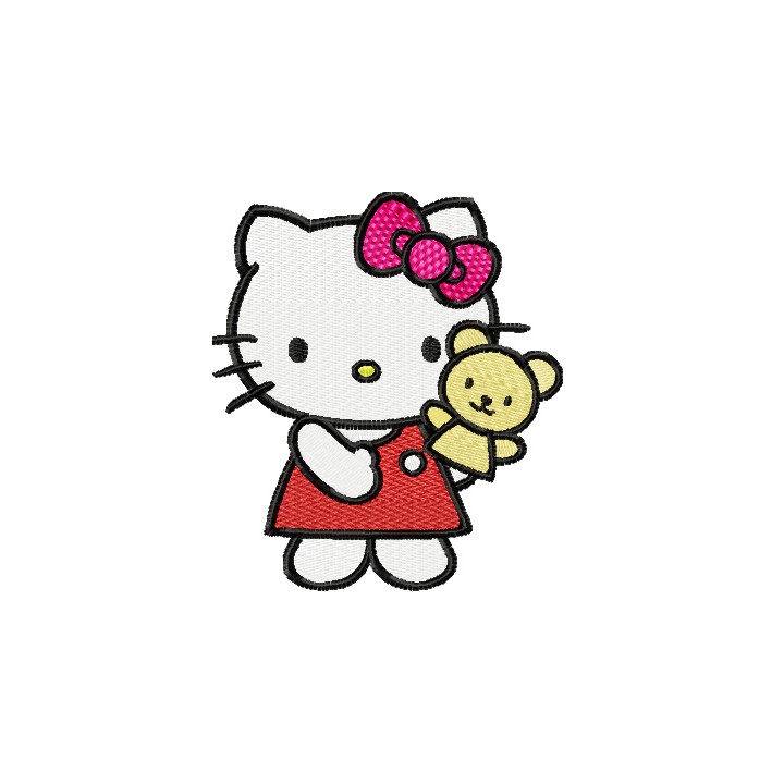 Hello Kitty Puppeteer embroidery design - Embroidery Design