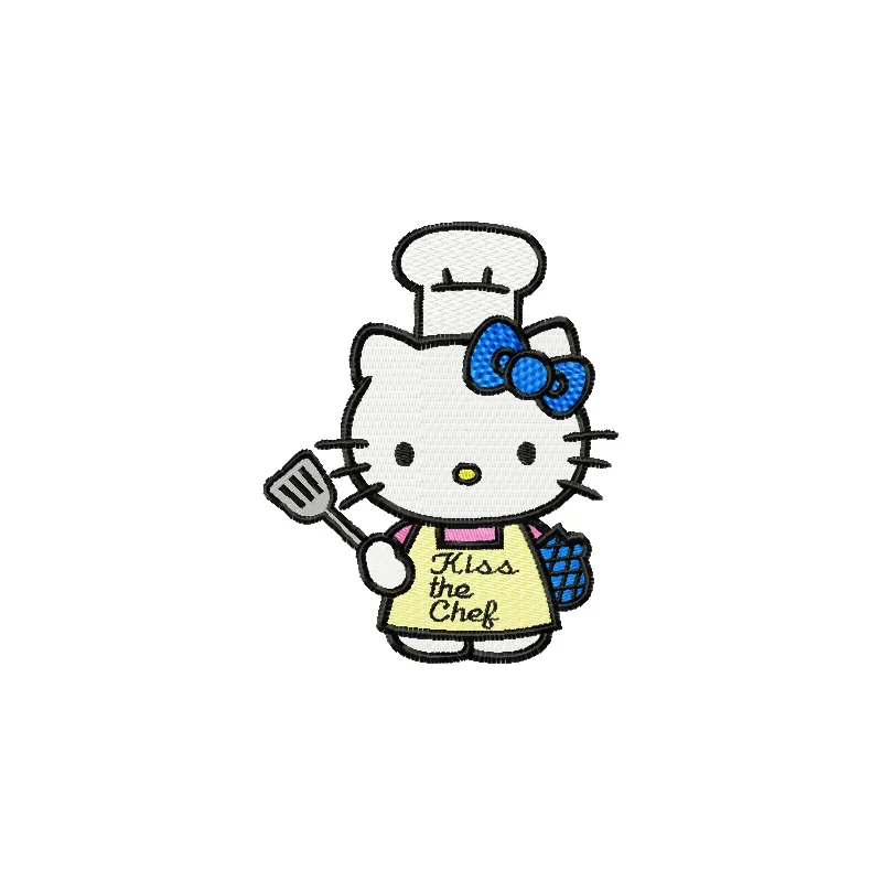 Hello Kitty Chef Stitching Pattern for Crafters
