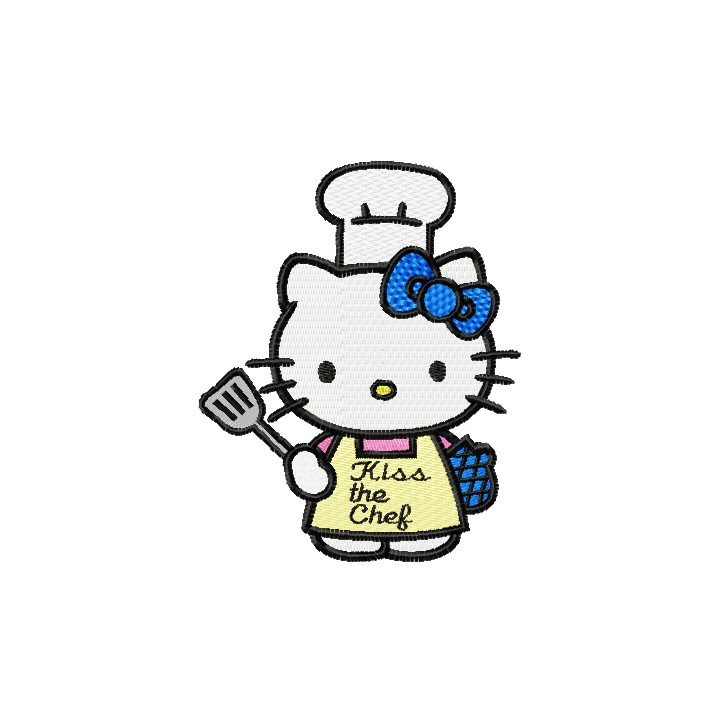Hello Kitty Chef embroidery design - Embroidery Design