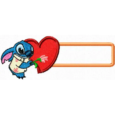 Stitch with Rose and Heart Stitching Pattern