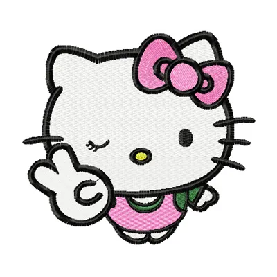 Hello Kitty Joker Stitching Pattern | Playful Character Des…