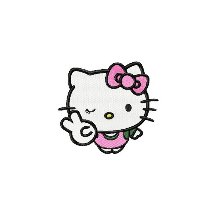 Hello Kitty Joker embroidery design - Embroidery Design