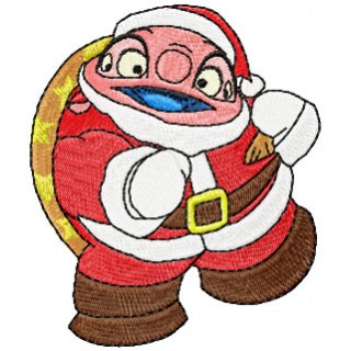 Dr. Jumba Jookiba with Christmas Gifts embroidery design - Embroidery Design