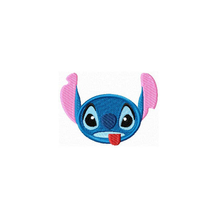 Stitch Smile Shows the Tongue embroidery design - Embroidery Design