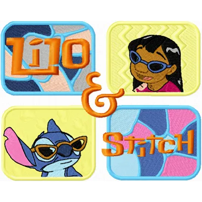 Lilo and Stitch Banner Stitching Pattern for Crafters