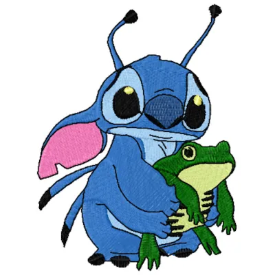 Stitch and Frog Stitching Pattern for Disney Fans