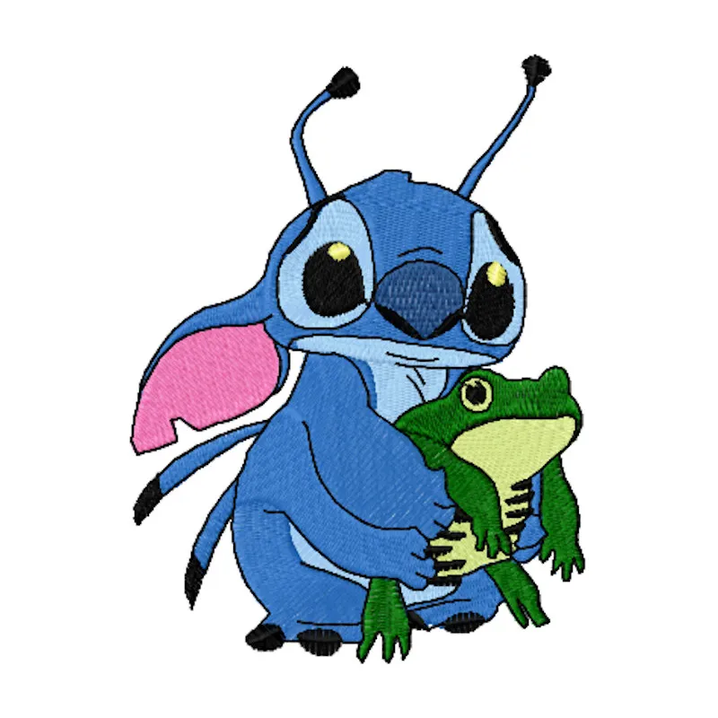 Stitch and Frog Stitching Pattern for Disney Fans