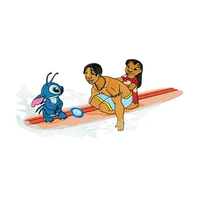 Stitch Surfing Stitching Pattern for Tropical Crafts