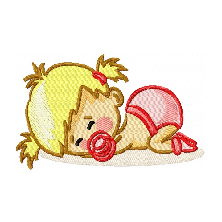 Mother's happiness embroidery design - Embroidery Design