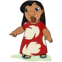 Lilo 1 Stitching Pattern - Tropical Character Design