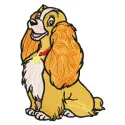Lady Disney Dog Embroidery Design - Cocker Spaniel Pattern