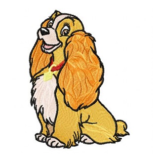 Lady 1 embroidery design - Embroidery Design