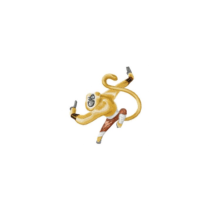 Master Monkey embroidery design - Embroidery Design