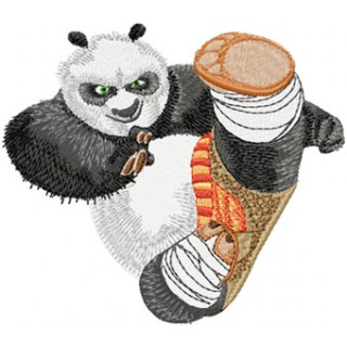 Panda Attack embroidery design - Embroidery Design