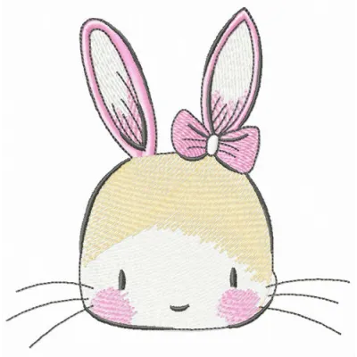 Adorable Bunny Girl Stitching Pattern for Crafters