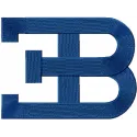 Bugatti Logo Embroidery Design - Luxury Auto Badge