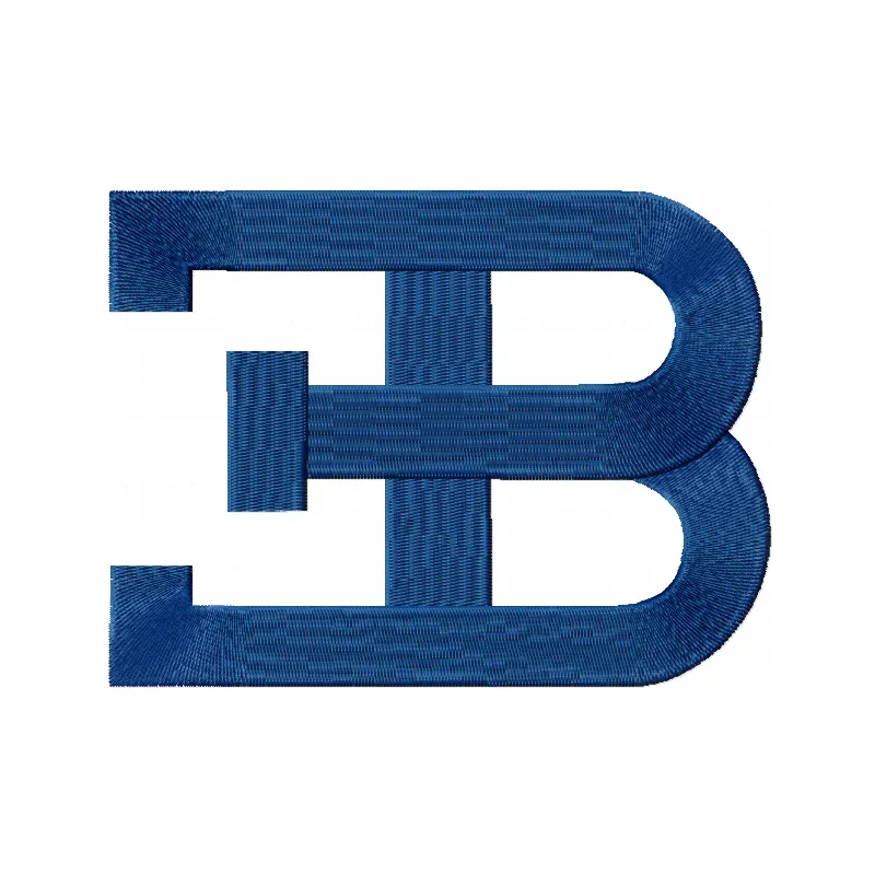 Bugatti Logo Embroidery Design - Luxury Auto Badge