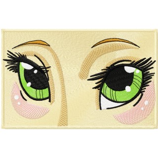 Anime eyes embroidery design - Embroidery Design