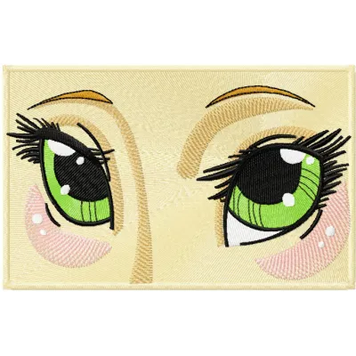 Anime eyes embroidery design - Embroidery Design