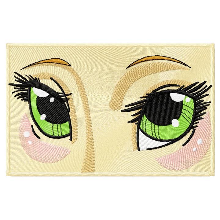 Anime eyes embroidery design - Embroidery Design