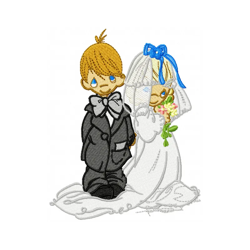Precious Moments Newlyweds Embroidery Pattern