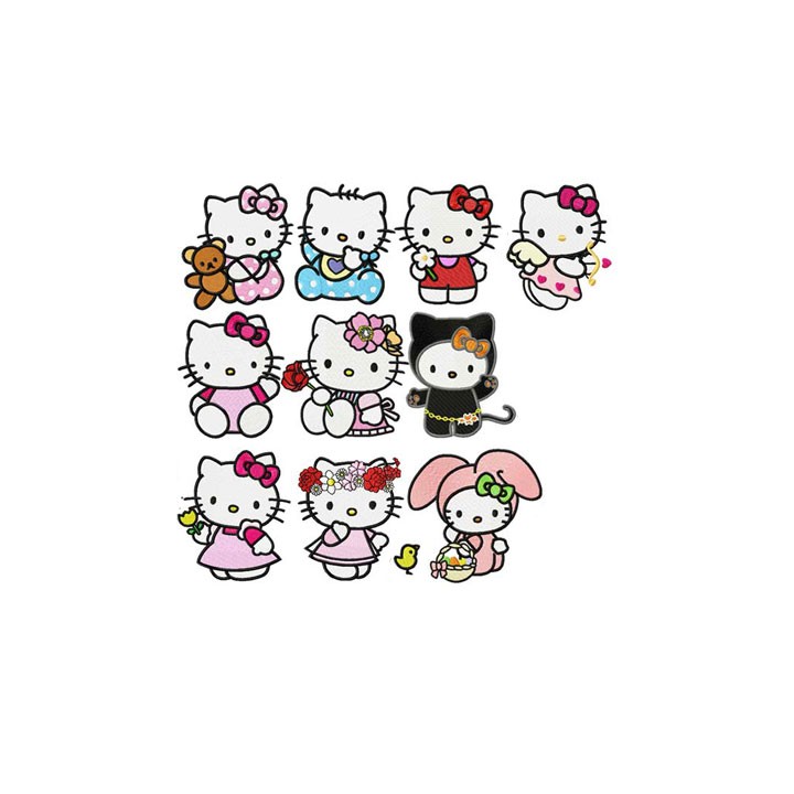 Hello Kitty Pack 1 - 22 Files embroidery design - Embroidery Design