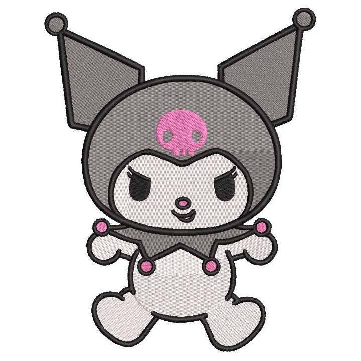 Funny kuromi embroidery design - Embroidery Design